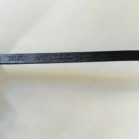 BDG Leather Snakeskin Skinny Belt Blue Size M Reptile Embossed Animal Print - Picture 6 of 10